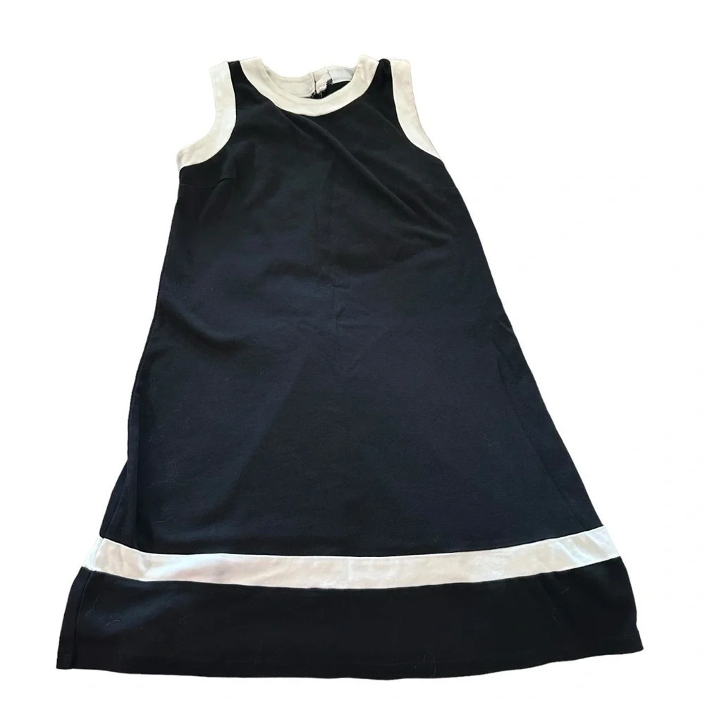 New York & Company women's size small black and white sleeveless dress